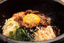 Stone grilled bibimbap