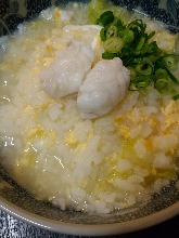 Pufferfish rice soup