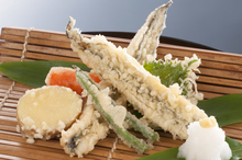 Conger eel tempura