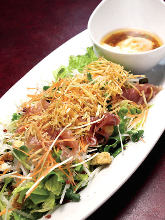 Caesar salad with slow-poached egg