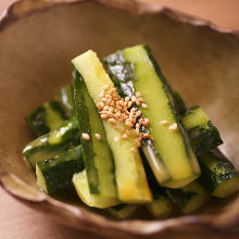 Smashed cucumber salad