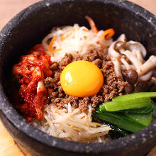 Stone grilled bibimbap