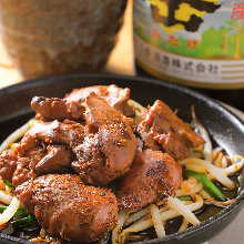 White liver teppanyaki White liver teppanyaki