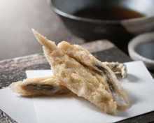 Conger eel tempura