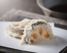 Lotus root tempura