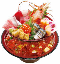 Seafood chirashi set