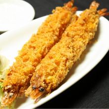 Deep-fried shrimp