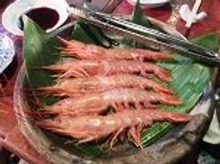 Salted and grilled shrimp Salted and grilled shrimp
