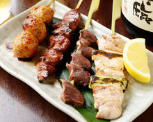 Assorted grilled skewers