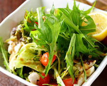 Shabu-shabu salad with sesame dressing