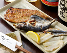 Charcoal grilled fish
