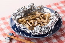 Mushroom baked in foil