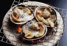 Grilled jumbo asari clams