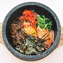 Stone grilled bibimbap