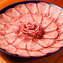 Beef tongue shabu-shabu