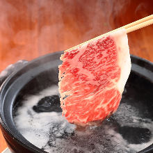 Wagyu beef shabu-shabu