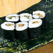 Plum perilla sushi rolls