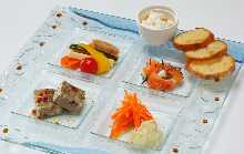 Assorted appetizers