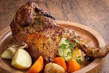 Rotisserie Chicken (Half)  Michinoku Seiryu Chicken with Grilled Vegetables