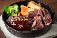 Grass-Fed Beef Steak & Hand-Chopped Hamburger Steak