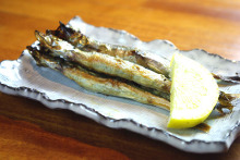 Shishamo smelt with roe