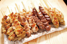 Assorted grilled skewers