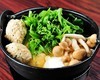 Chicken ball hot pot cooked with potherb mustard Chicken ball hot pot cooked with potherb mustard