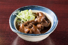 Simmered offal with miso