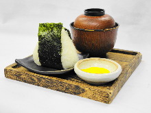 Mentai Musubi (cod roe wrapped)