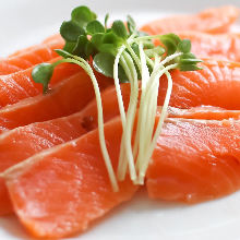 Salmon sashimi