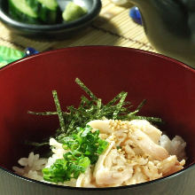 Wasabi chazuke (rice with tea)