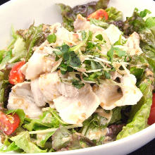 Pork shabu-shabu and sesame salad