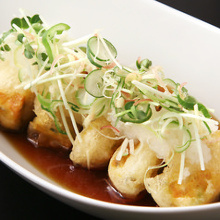 Deep-fried tofu in broth