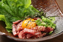 Wagyu beef steak tartare