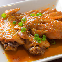 Simmered sweet soy sauce chicken wings (teba)
