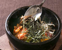 Stone grilled bibimbap