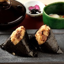 Grilled beef rice bowl meal set