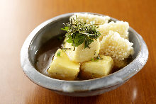 Deep-fried tofu in broth