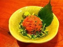 Negitoro (tuna paste with green onion)