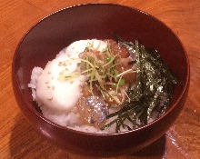 Seafood rice bowl