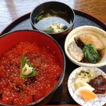 Salmon roe rice bowl