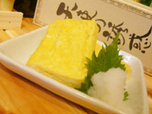 Japanese-style rolled omelet using locally raised chicken egg