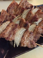 Pork rib skewer