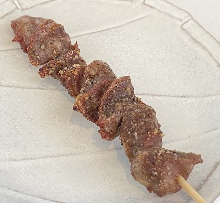 Grilled gizzard skewer