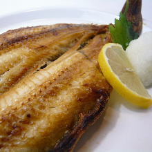 Grilled atka mackerel