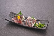 Horse mackerel sashimi