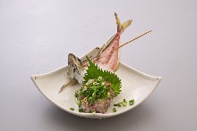 Horse mackerel Namero (chopped horse mackerel with miso)