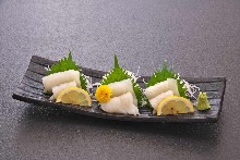 Surume-squid sashimi