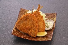 Deep-fried horse mackerel