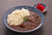 Beef tongue curry